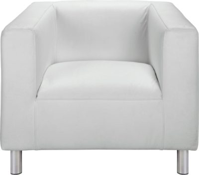 ColourMatch - Moda - Leather Effect Chair - Super White